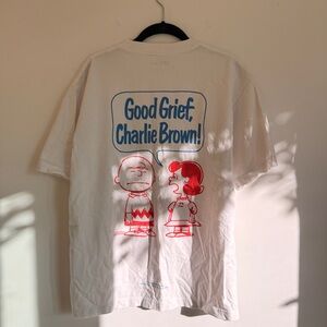 Uniqlo Peanuts Charlie Brown Graphic T-Shirt, Size Small